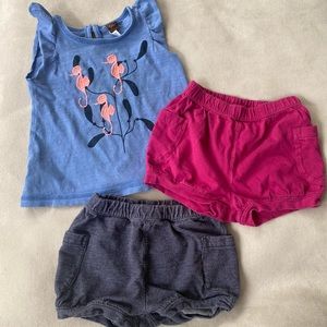Tea collection top and shorts bundle